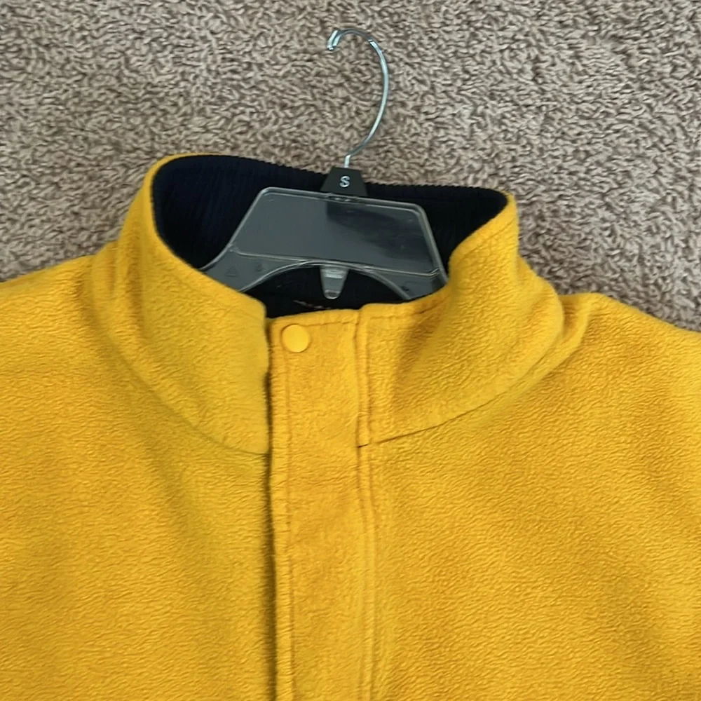 Vintage yellow / gold  1/4 zip pullover with drawstring waist XL - Picture 5 of 9